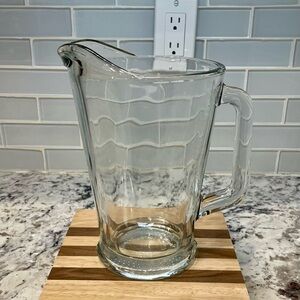 Libbey Clear Glass Pitcher for Stylish Serving
